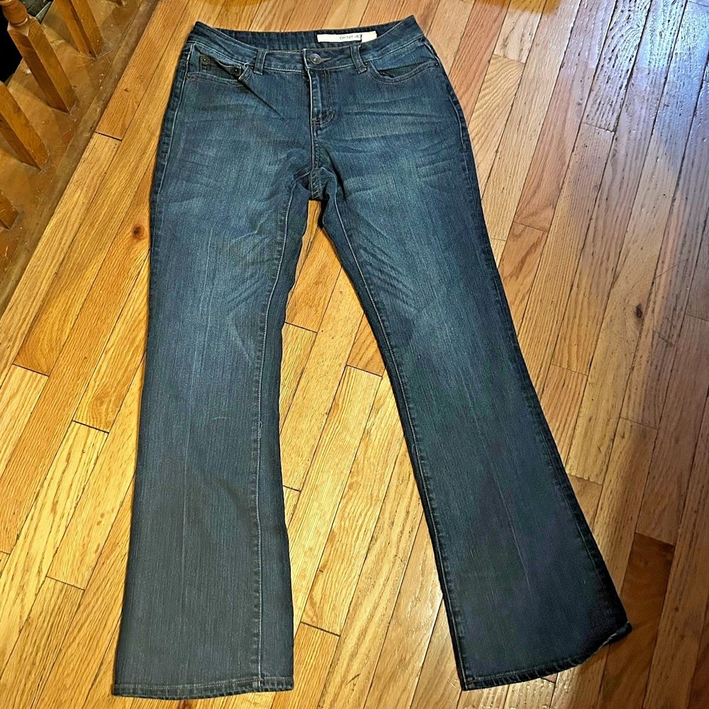DKNY Womens Size 6 Medium Wash Mid Rise Bootcut Denim Jeans